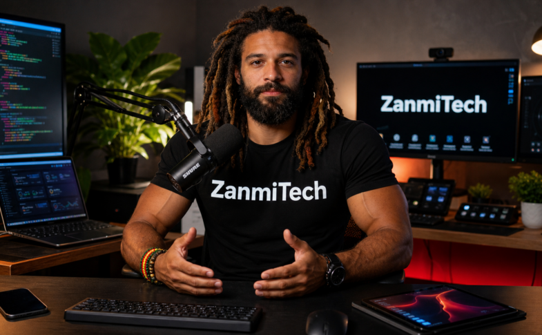 Un personne qui a le maillot ZanmiTech